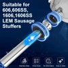 Wutfly 3 Sizes Stainless Steel Sausage Stuffing Tubes and Sausage