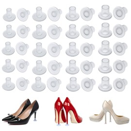 MEISO 20 Pairs Heel Protectors, Heel Protectors, Heel Protectors, Heel Protectors, 4 Sizes, Heel Protectors Stoppers, Blankets for Weddings, Outdoor Activities (Transparent)