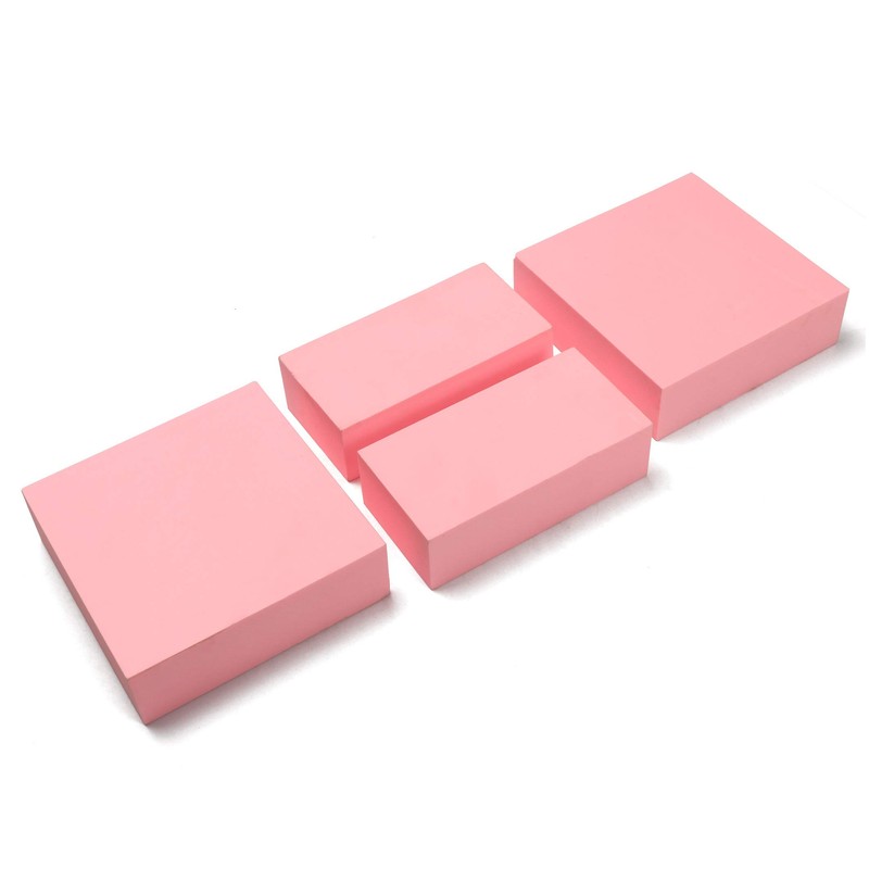 CNCTOPBAOS 4Pcs Pink Resin Board Sheet Instead of Wood for