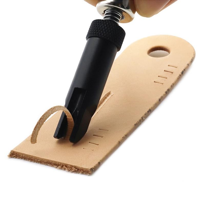 Wood Handle V Cove Base Leather Groover V Type Push