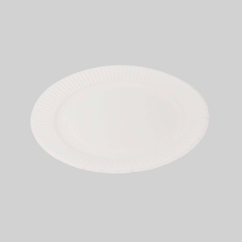 E-18120 Paperware Paper Plates, 7.1 inches (18 cm), Extra Pack,
