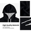 QiErDesign White Black Hoodies for Men Women 3D Print Graphic