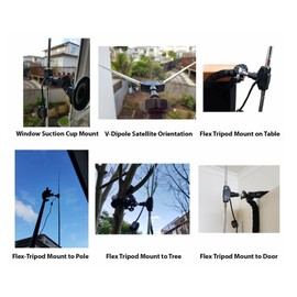 Telescopic Dipole SDR Receiver Antenna Kit for VHF UHF Range Ferrite Choke 60cm RG174 Cable Versatile Mounting