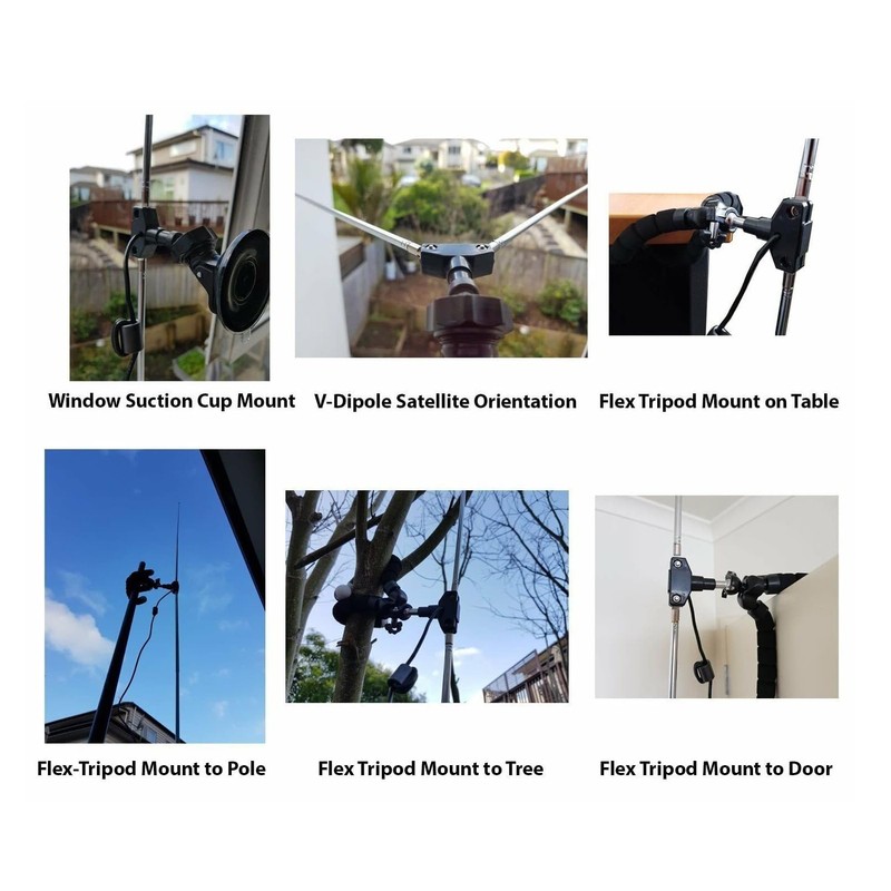 Telescopic Dipole SDR Receiver Antenna Kit for VHF UHF Range