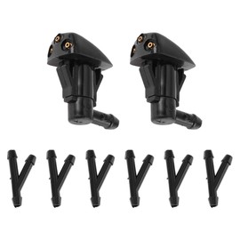 HOPESPANNER No.986302E500 Windshield Washer Nozzle for Hyundai Tucson 2005-2010 Black Front Windshield Spray Nozzles Wiper Spray Washer Jet Plastic 1 Set