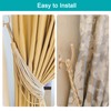 sourcing map 2Pcs Curtain Holdback, Aluminum Alloy Wall Mounted Drapery