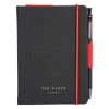 Ted Baker A6 Notebook and Pen - Black Brogue Geo