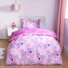 OHS Hearts Duvet Double, Microfibre Soft Valentines Day Quilt Covers