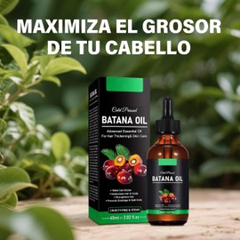 2PCS Aceite De Batana, Aceite De Batana Para El Cabello, Batana Hair Oil, Elimina Las Puntas Divididas, Mejora El Resplandor Y La Nutrición Para Todo Tipo De Cabello, 60ml，2.02 Fl Oz