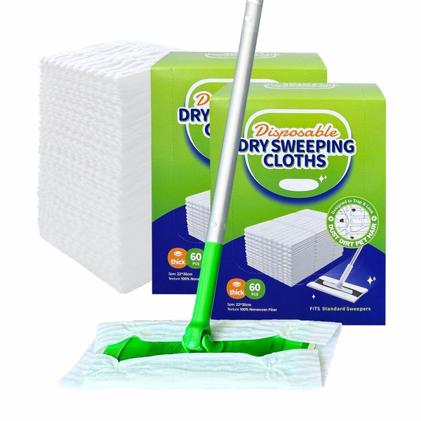 JINYUDOME Flash Dust Magnet, Dry Mop Refills Disposable Dusting Cloths