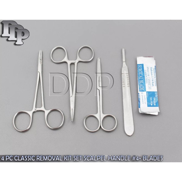 DDP 4 PC CLASSIC SUTURE REMOVAL KIT SET (SCALPEL HANDLE