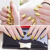 Esmalte De Metálico Espejo Dorado Gel Para Barniz Acabado y