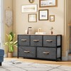DWVO Dresser for Bedroom with 5 Drawers - Fabric Storage
