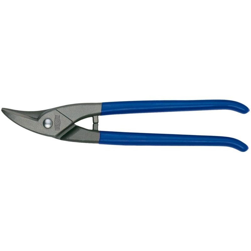Bessey D214-250L Left Shape Cutting Punch Snips, Blue/Grey