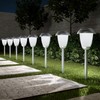 Pure Garden Solar Path Lights, Set of 8-16” Tall Stainless
