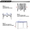 ABCCANOPY Patio Pop Up Canopy Tent 10x10 Commercial-Series (White)