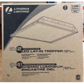 Lithonia Lighting 2 ft. x 2 ft. White LED Lay-in Troffer with Smooth White Lens
