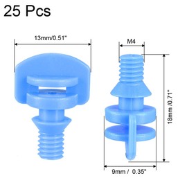 uxcell Micro Sprayer Fan Jet, 360 Degree Refraction Atomized Dripper Hydroponic Garden Irrigation, 25 Pcs (Blue)