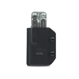 Clip & Carry Kydex Multitool Sheath for LEATHERMAN Free P2 - Made in USA (Multi-Tool not Included) EDC Multi Tool Holder Holster Cover (Black)