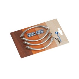 Meister 198117 Furniture Handles Set of 4 96 mm Matt Nickel