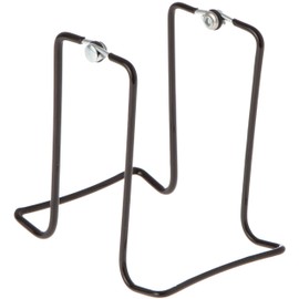 GIBSON HOLDERS 2X16 Adjustable Black Wire Display Easel, 3.75" W x 5" H, Pack of 12