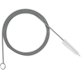 Flexible Drain Brush,Extra Long Pipe Tube Cleaner Fridge Flexible Drain Brush Skinny Tube Spiral Cleaning Brush Drinking Straw Cleaner,Nylon Cleaner Double Ended Elastic Hose Pipe 60-inch 2 PCS