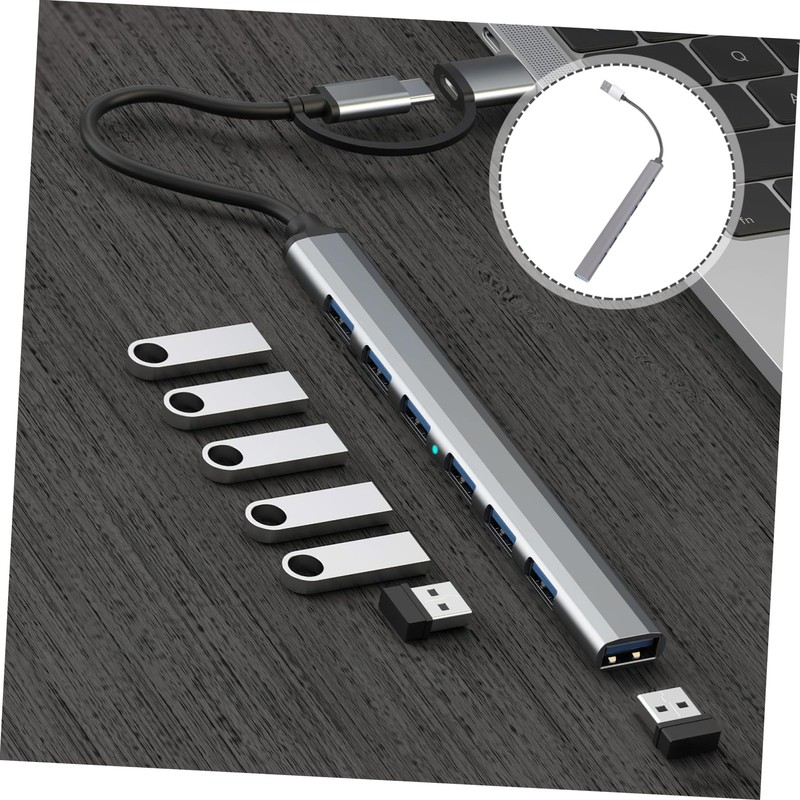 Operitacx Port USB Hub High Speed USB Adapter for Laptop