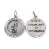 Silver Toned Base Patron of The Disabled Saint Giles Medal