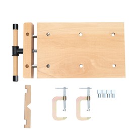 GEYOPMID Woodworking Vise, Wood Bench Vise Woodworking Woodworker Bench Vice QuickHard Wood Vise for Workbench with 4 Bench Dogs and 2 Clip for Garage Studios