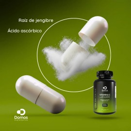 Domos - Vitamina C Raz De Jengibre - 120 Cpsulas 500 Mg Sin Sabor