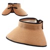 Manfnee Summer Visor Hat for Women Wide Brim Straw UV
