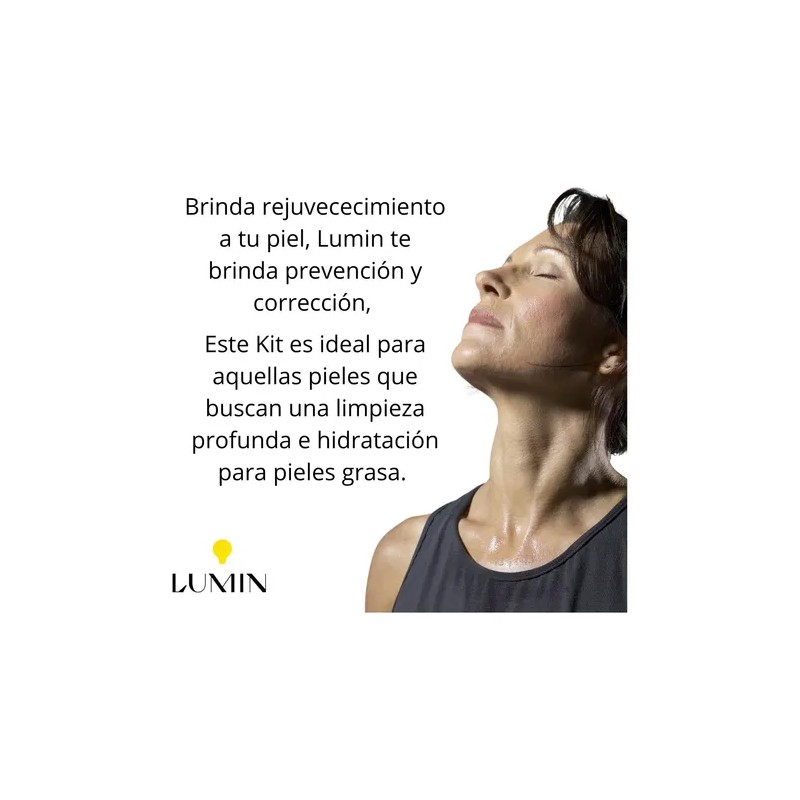 Lumin Antiedad Piel Grasa Limpieza Profunda Antiacné Vegano