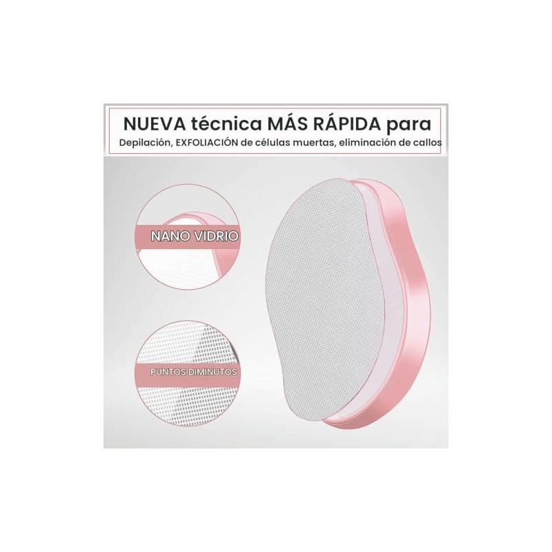 Borrador de pelo de cristal KIETLA para depilación suave y