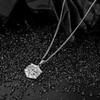 murtoo Compass Pendant Necklace for Men Women, Silver Gold Stainless