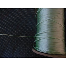 Unbranded 15 yards VERY NARROW light green Ribbon, 1/32", NEW off of the reel