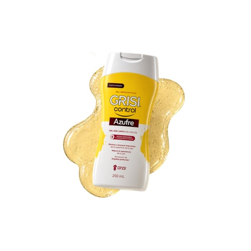 Grisi Control Gel Limpiador Facial Azufre 3% para Piel Grasa