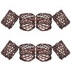 ITOS365 Handmade Round Mesh Napkin Rings Holder for Dinning Table