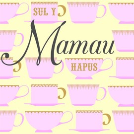 Claire Giles Hatful of Happy Welsh Pink Tea Cups Mother's Day Card