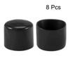 sourcing map 8pcs Rubber End Caps 60mm ID Vinyl Round