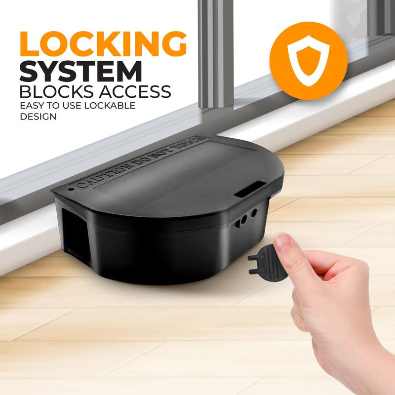 8 Pack - Mouse Bait Stations – Mice, Chipmunk or