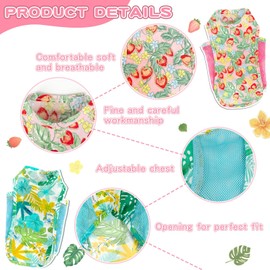 TONY HOBY Dog Shirt, Dog Tank Top, Pet Sleeveless Summer Clothes for Small Medium Dogs (2Pack, S)