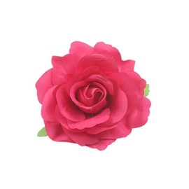 Lofruiin Women's Vintage Elegent Rose Flower Hairpin Hair Clip with Brooch for Party Travel Festivals (Fuchsia)