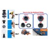 3/4 Inch Rain Barrel Bulkhead Fitting Kit with Plugs Hole