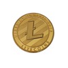 Eillwin Litecoin Crypto Rare Gold Color Coin collectible & commemorative