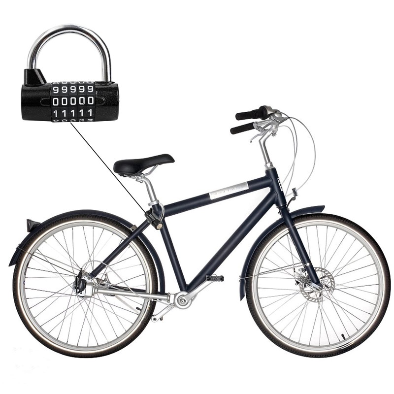Hedume 2 Pack 5-Digit Horizontal Combination Padlock, 5 Digit Combination