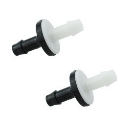 MTQY 2PCS 1/4 Inch 6mm Inline Vacuum Barb Check Valve ABS Insert Check Valve Micro Fluid Check Valve Small Water Valve for Water Treatment Air Purification and Automotive Part