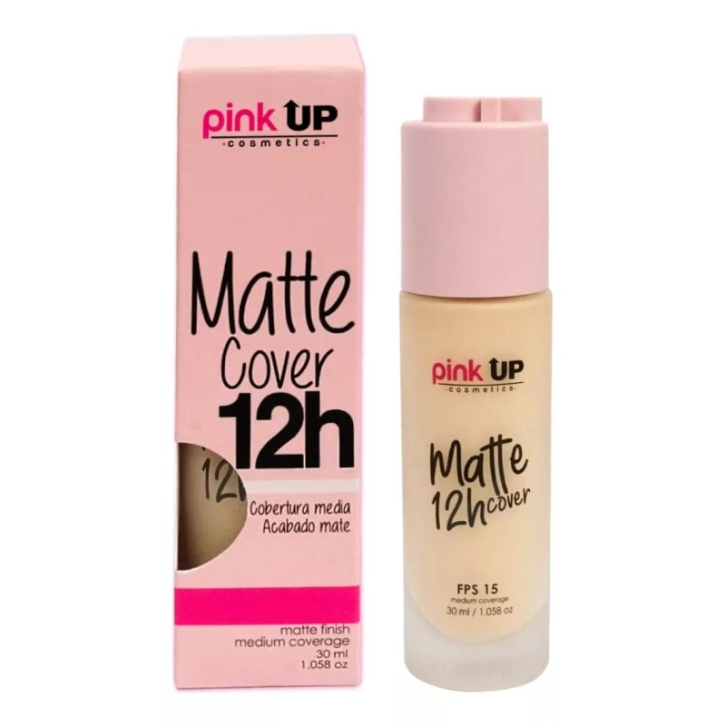 Pink Up Base De Maquillaje Matte Cover 12 Horas Pink