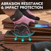 Vgo... Heavy Duty Synthetic Leather Work Gloves Women,Impact Protection Mechanic