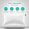 APSMILE 2-in-1 Assembleable Goose Feathers Down Pillow for Sleeping, King