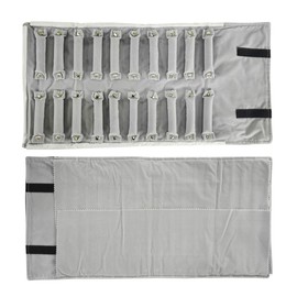 SCIKHEFT Portable Jewelry Roll Secure Ring Pouch Foldable Rings Case Ideal Ring Holder Case for Travel Enthusiast